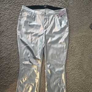Silver Glitter Pants